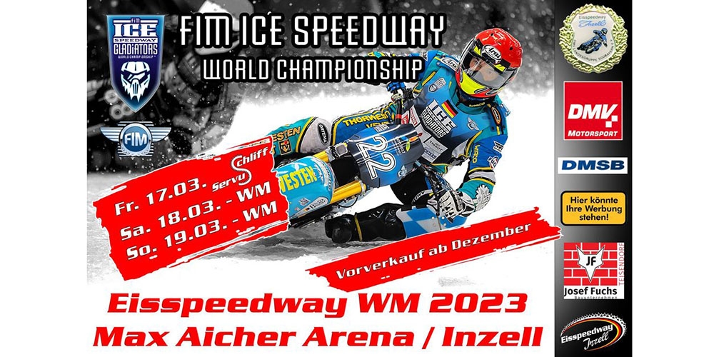 IJsspeedway in de Max Aicher Arena Inzell